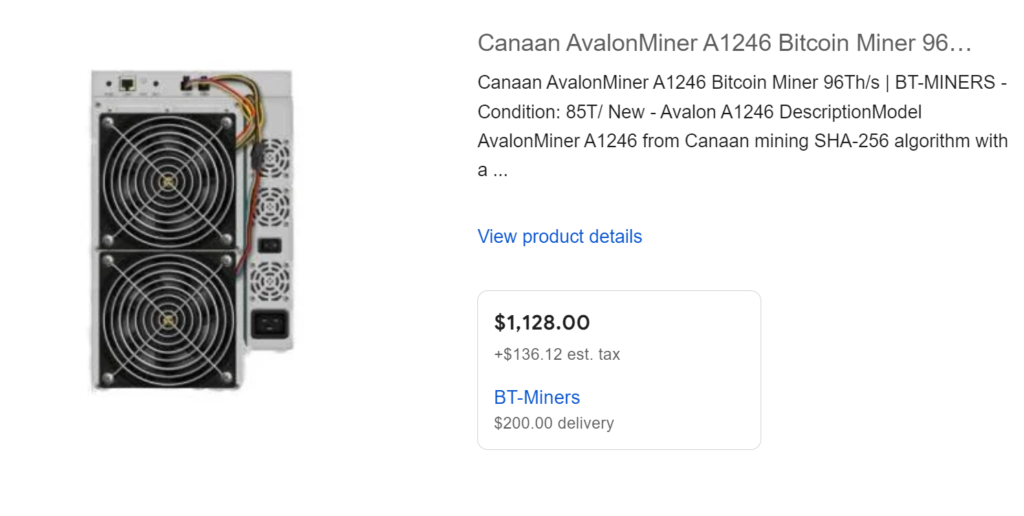 Canaan Avalon A1246